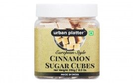 Urban Platter European Stlye Cinnamon Sugar Cubes  Glass Jar  350 grams
